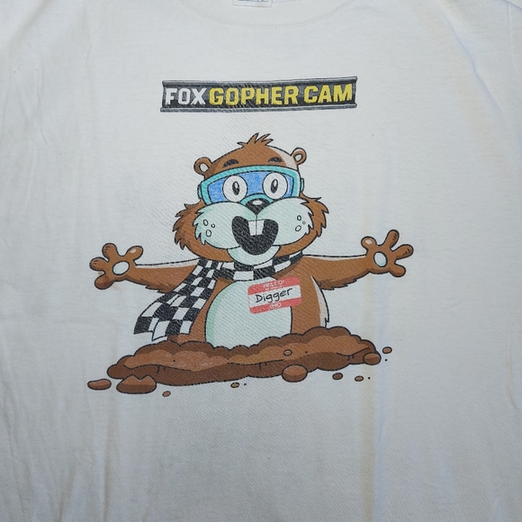 Mid 2000s Fox Gopher Cam Digger NASCAR Racing T-shirt Vintage, Large - Picture 2 of 10